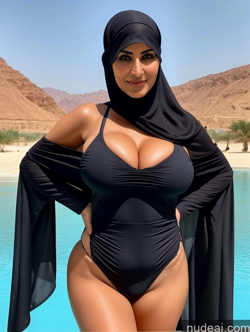 related ai porn images free for Milf Busty Perfect Boobs Beautiful Abs Perfect Body Arabic Niqab One Piece Swimsuit