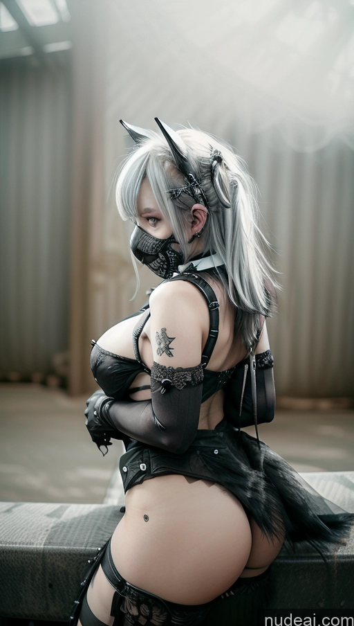 related ai porn images free for Close-up View Goth Gals V2 Dangerous Beast Cosplay Straddling Busty Perfect Boobs White Hair Face Mask Spread_legs, Pussy, Split_legs Gothic Punk Girl