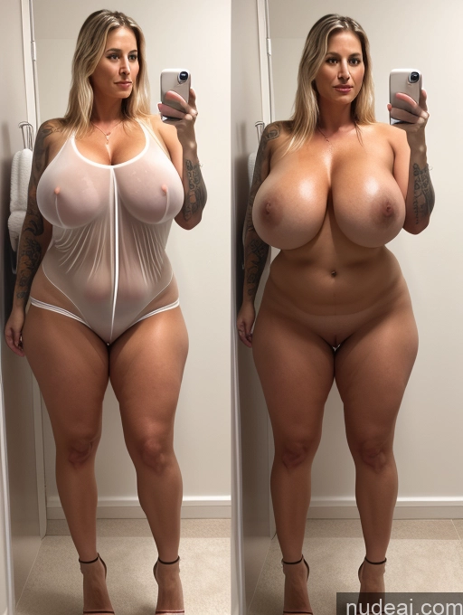 related ai porn images free for Milf One Beautiful Huge Boobs Oiled Body 40s Sexy Face Blonde Long Hair Swedish Mirror Selfie Bathroom Front View Blowjob High Heels Transparent Bright Lighting Onoff Tattoos