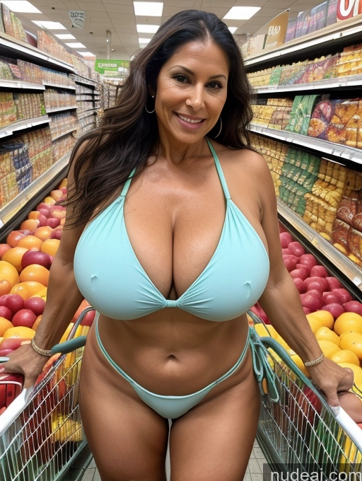 related ai porn images free for Milf 60s One Busty Huge Boobs Tanned Skin Native American Front View Grocery Microkini Thong