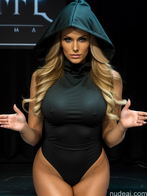 related ai porn images free for Miss Universe Model Perfect Boobs FairArguementBut Big Hips Perfect Body 20s Blonde Stage Cultist Hood Prayhands, Interlocked Fingers, Own Hands Together