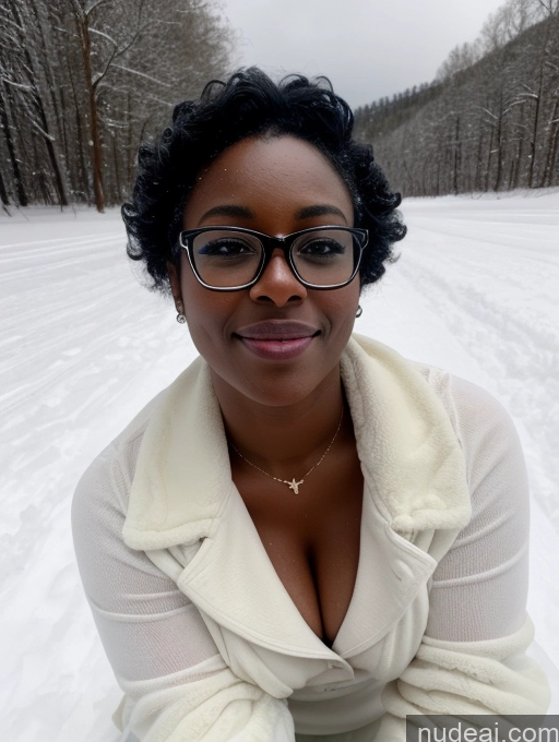 related ai porn images free for 30s Dark Skin Sexy Face Black Hair Short Chubby Black Straddling Glasses Pubic Hair Straight Dress Close-up View Snow