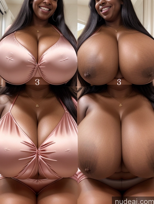 related ai porn images free for Huge Boobs Perfect Boobs Beautiful Long Hair Laughing African Cleavage 30s Happy Satin Close-up View Busty Onoff