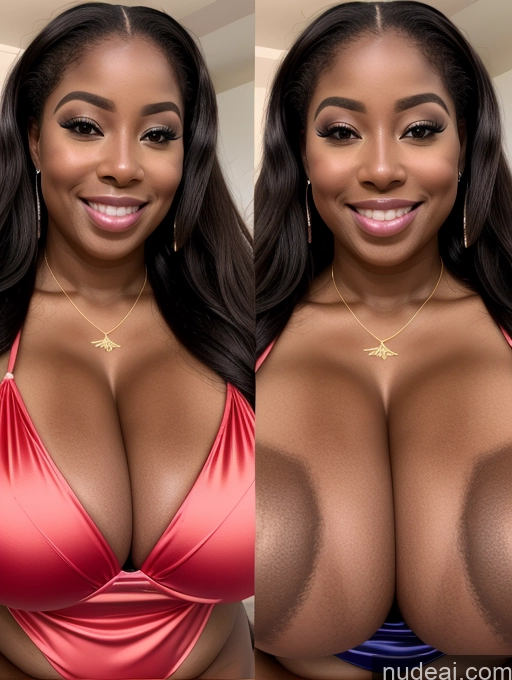 related ai porn images free for One Busty Huge Boobs Perfect Boobs Beautiful Long Hair 30s Happy Laughing Ginger African Close-up View Microkini Satin Cleavage Onoff