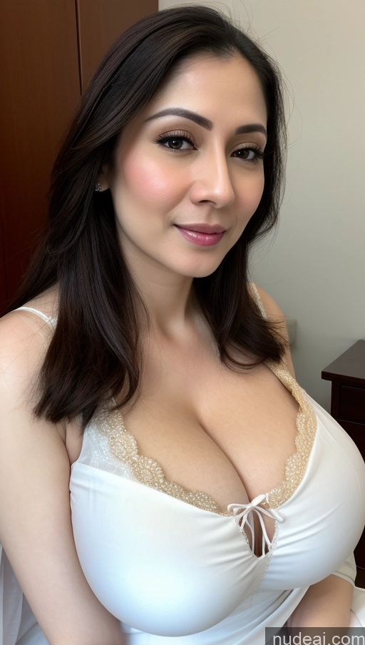 related ai porn images free for Woman One Huge Boobs Beautiful Fairer Skin 30s Slicked Indonesian Close-up View Detailed Simple Salwar Cleavage