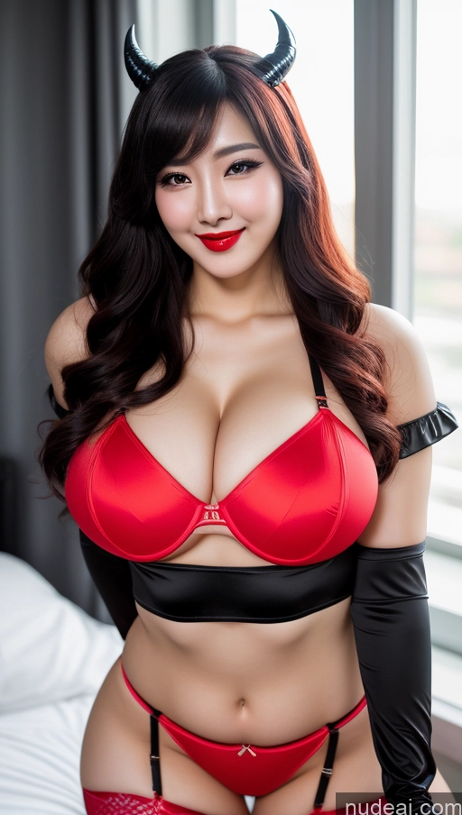 related ai porn images free for Woman Huge Boobs Beautiful Lipstick Big Ass Fairer Skin 30s Happy Seductive Black Hair Slicked Korean Cosplay Devil Lingerie Stockings Bright Lighting Sexy Face Front View