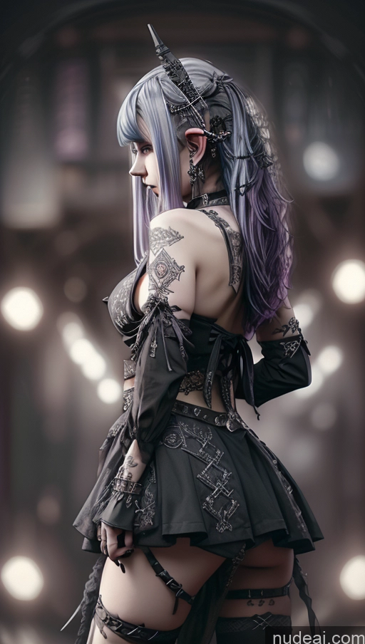 related ai porn images free for Perfect Boobs Busty Big Ass Close-up View Purple Hair Straddling Elf Outfit/Elf Bikini Goth Gals V2 Gothic Punk Girl