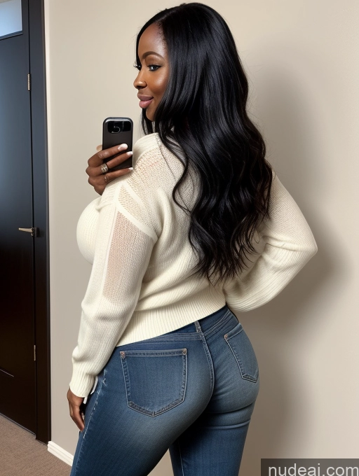 related ai porn images free for Woman Huge Boobs Perfect Boobs Big Ass Big Hips 30s Black Hair Long Hair African Mirror Selfie Front View High Heels Jeans Sweater Cleavage