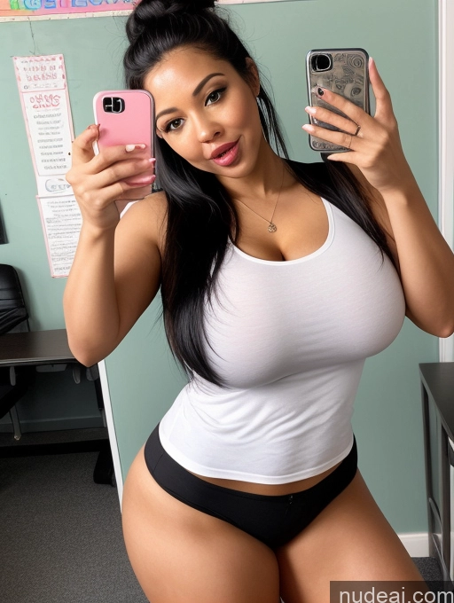 related ai porn images free for One Ahegao Alternative Huge Boobs Beautiful Big Ass Spreading Legs Black Hair Hair Bun 30s Woman Teacher Mirror Selfie Thick