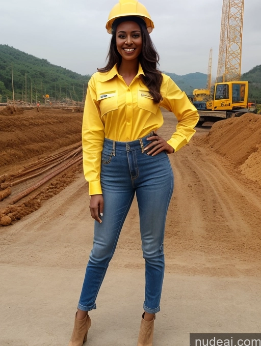 related ai porn images free for Miss Universe Model Busty Perfect Boobs Beautiful Small Ass Long Legs Perfect Body 20s Ethiopian Front View Construction Worker