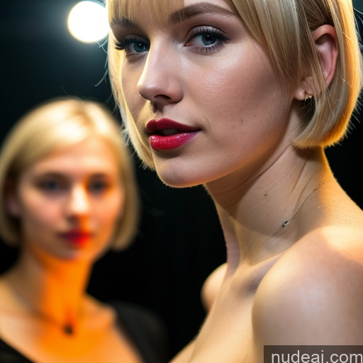 related ai porn images free for Woman Beautiful Fairer Skin 18 Sexy Face Russian Club Close-up View Lipstick Blonde Short Hair