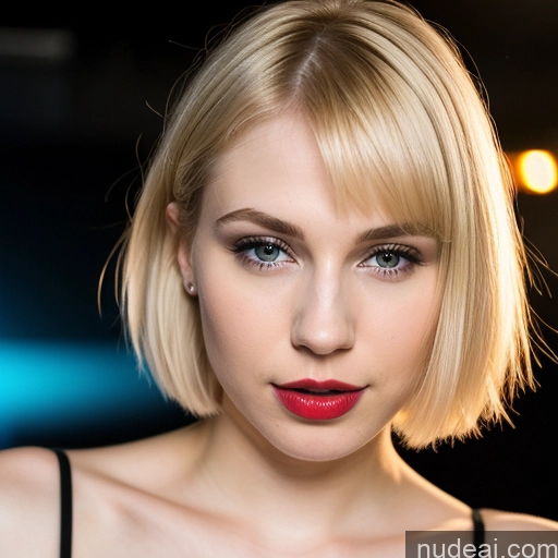 related ai porn images free for Woman Beautiful Fairer Skin 18 Sexy Face Russian Club Close-up View Lipstick Blonde Short Hair