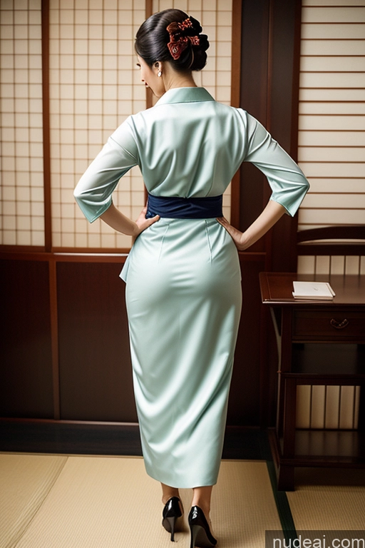 related ai porn images free for Secretary Cleavage Back View Woman Kimono