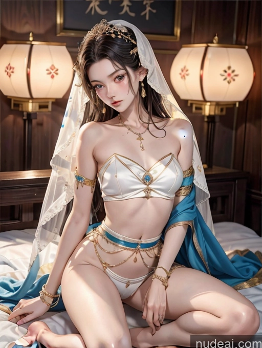 related ai porn images free for Model Skinny Beautiful 18 Black Hair Long Hair Japanese Two China Goddess Fashion Bedroom Spread Pussy