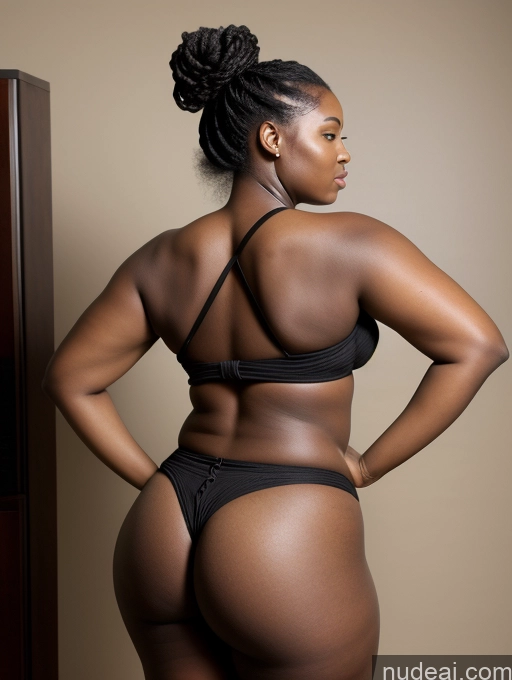 related ai porn images free for Huge Boobs Big Ass Chubby Black Hair Back View Tribal African Hair Bun