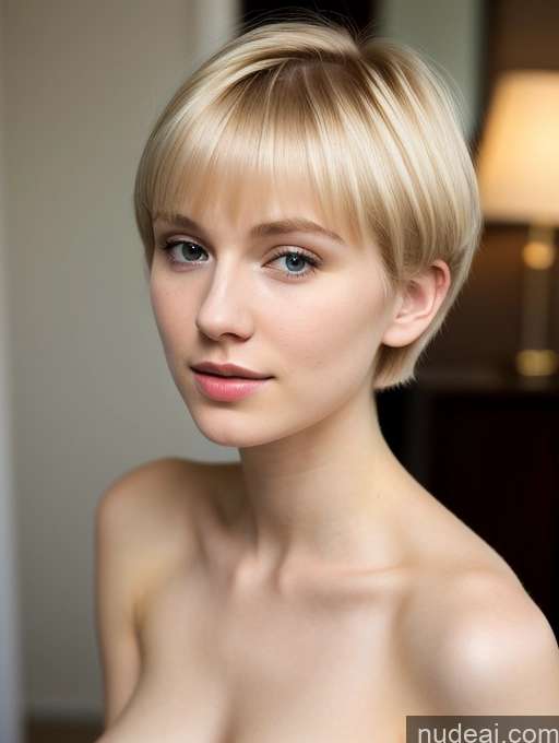 related ai porn images free for Beautiful Fairer Skin 18 Blonde Short Hair Russian Close-up View Woman