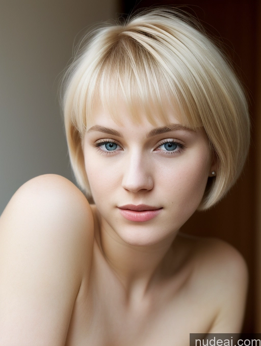 related ai porn images free for Beautiful Fairer Skin 18 Blonde Short Hair Russian Close-up View Woman