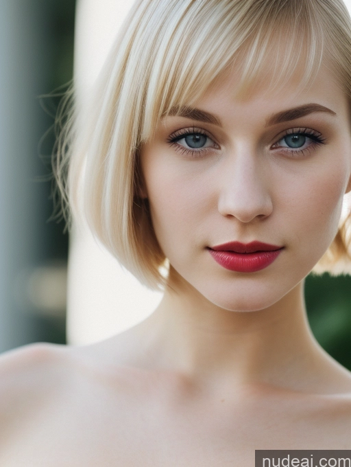 related ai porn images free for Woman Beautiful Fairer Skin 18 Blonde Short Hair Russian Close-up View Lipstick