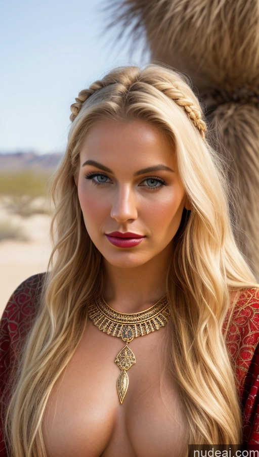 related ai porn images free for Model Small Tits Beautiful Lipstick Sexy Face Pouting Lips Blonde Scandinavian Oasis Cleavage Jewelry Gold Jewelry Bright Lighting Medieval Front View Painting Traditional Tribal Detailed Viking