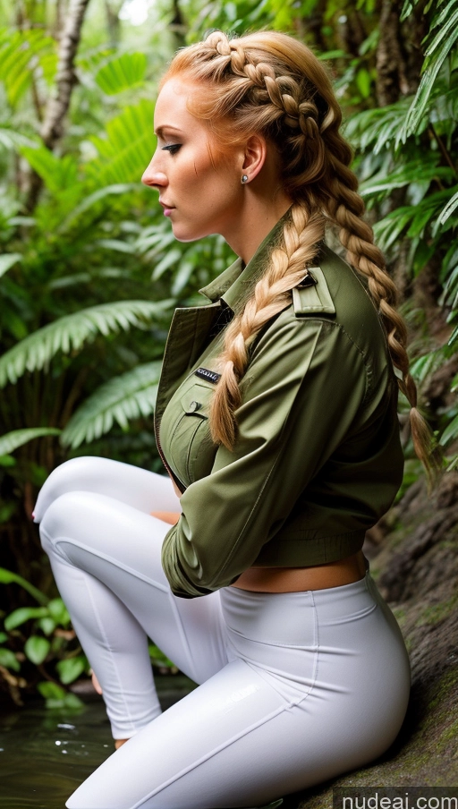 ai nude image of araffe sitting on a rock in the middle of a river pics of Beautiful Big Ass 20s Blonde Braided Irish Skin Detail (beta) Military Cosplay Detailed Side View Busty Jungle Woman Bathing Jacket Yoga Pants