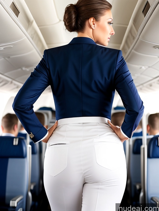 related ai porn images free for Back View Big Ass Bending Over White Hair Bun Flight Attendant