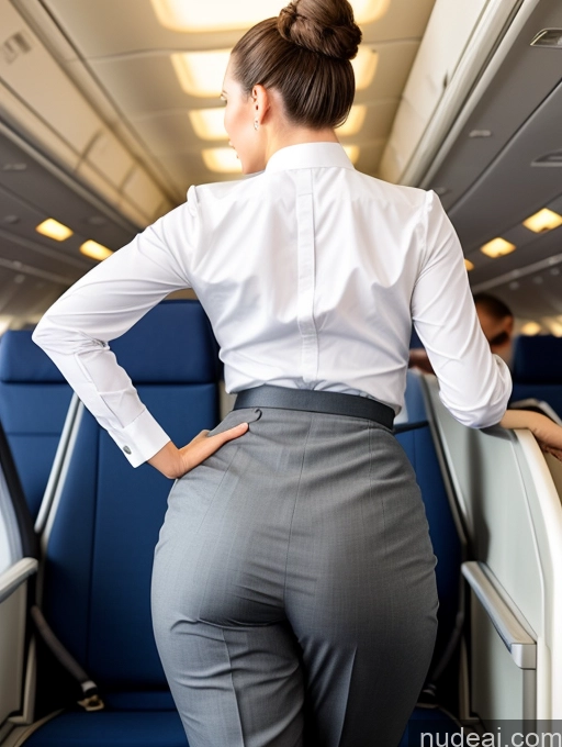 related ai porn images free for Back View Big Ass Bending Over White Hair Bun Flight Attendant