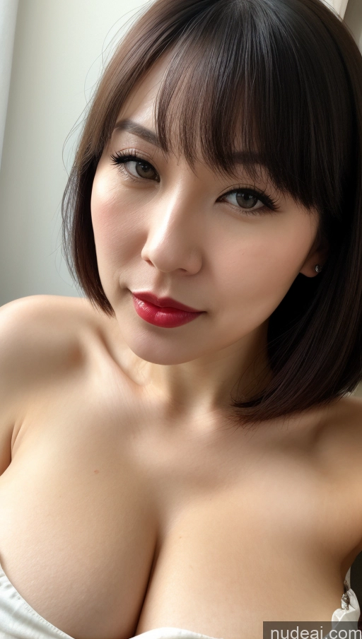 related ai porn images free for Woman One Huge Boobs Beautiful Lipstick Fairer Skin 30s Black Hair Close-up View Detailed Simple Bobcut Japanese Sundress