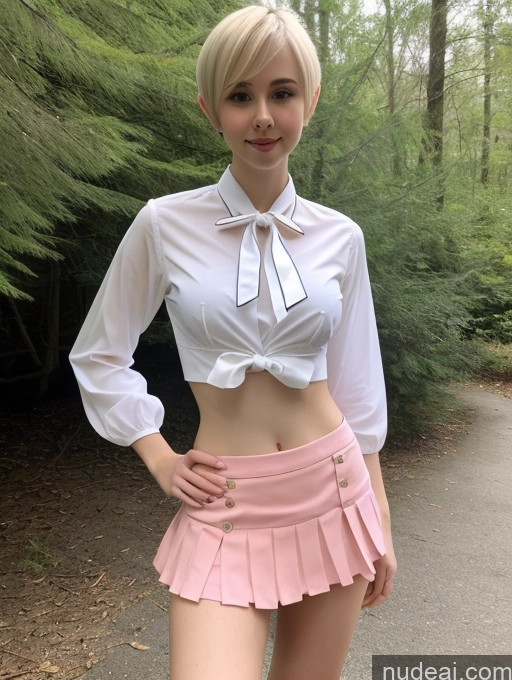 related ai porn images free for Woman Small Tits Beautiful Skinny Small Ass Fairer Skin 18 Blonde Pixie Russian Cosplay Blouse Tie Micro Skirt Crop Top Cleavage