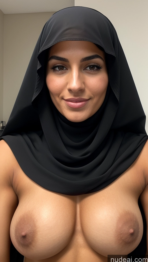 related ai porn images free for Sexy Face Front View Beautiful Perfect Body Perfect Boobs 20s Brunette Curly Hair Niqab Nude Oiled Body French Jewelry Bodybuilder