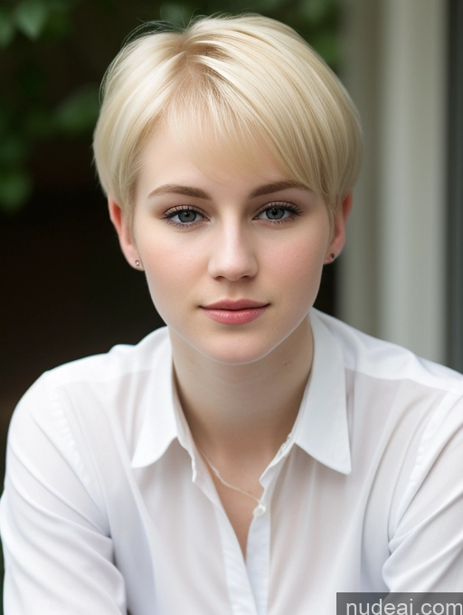 related ai porn images free for Woman Beautiful Fairer Skin 18 Blonde Pixie Russian Shirt Close-up View