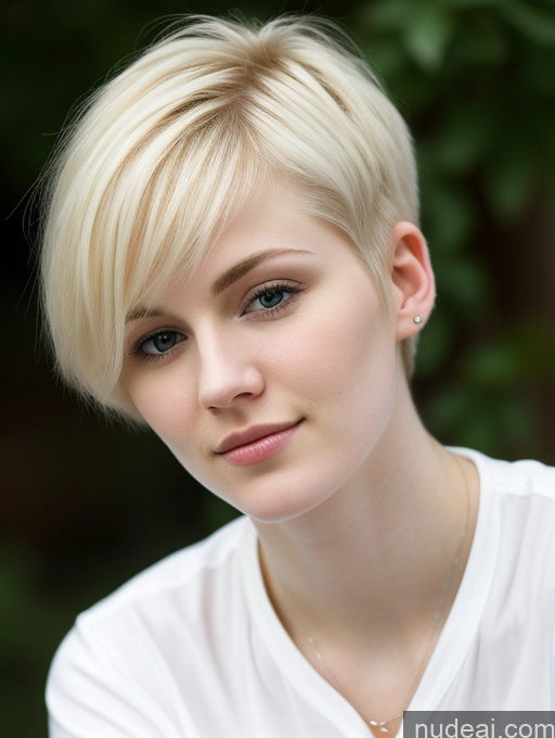 related ai porn images free for Woman Beautiful Fairer Skin 18 Blonde Pixie Russian Shirt Close-up View