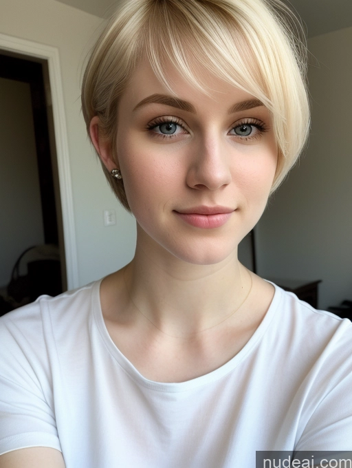 related ai porn images free for Woman Beautiful Fairer Skin 18 Blonde Pixie Russian Close-up View Shirt