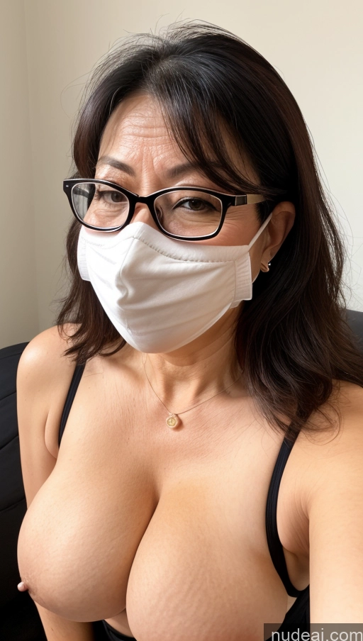 related ai porn images free for Milf One Busty Big Ass Big Hips Pubic Hair Fairer Skin Black Hair Asian 50s Glasses Face Mask