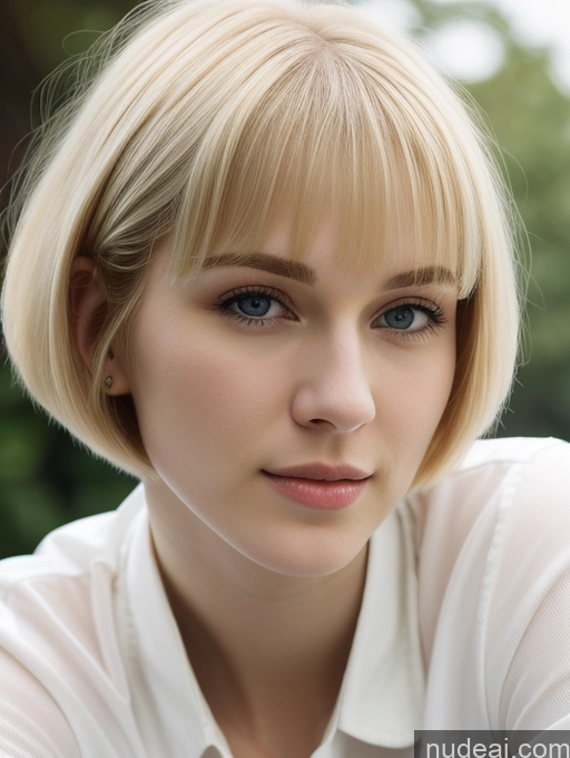 related ai porn images free for Woman One Beautiful Fairer Skin 18 Blonde Short Hair Russian Shirt Close-up View