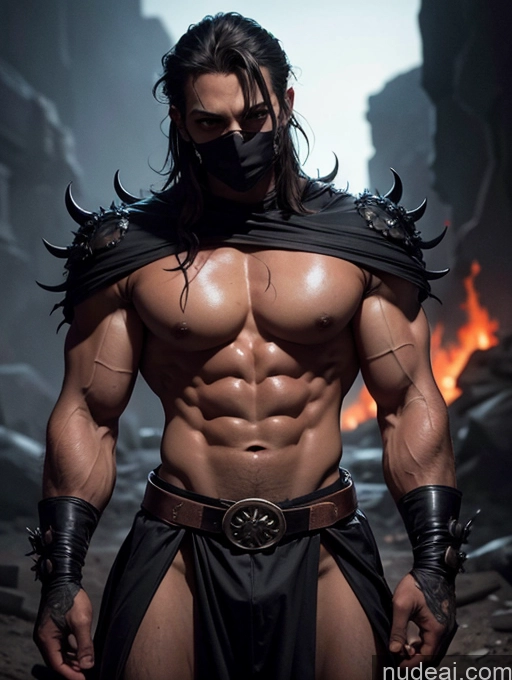 related ai porn images free for Busty Muscular Abs Serious Hell Devil Medieval Goth Bodybuilder Perfect Body Slicked Dark Skin Ninja Fantasy Style Jeff Easley Nigerian Legspread