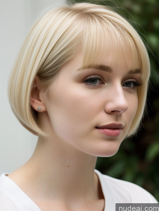 related ai porn images free for Woman Beautiful Short Hair Fairer Skin 18 Blonde Russian Close-up View Shirt