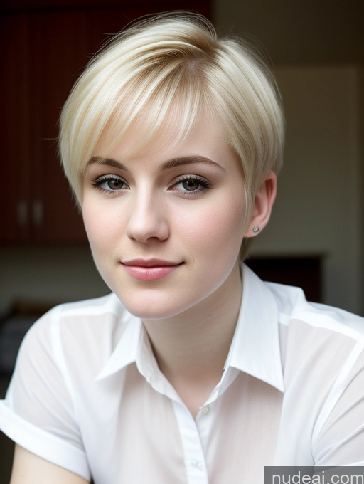 related ai porn images free for Woman Beautiful Fairer Skin 18 Blonde Pixie Russian Close-up View Shirt Detailed