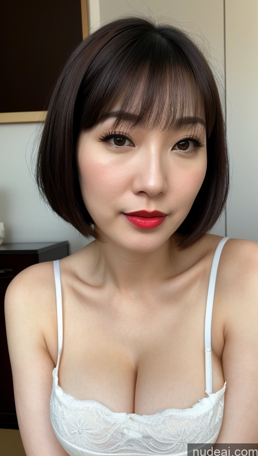 related ai porn images free for Woman One Huge Boobs Beautiful Lipstick Fairer Skin 30s Black Hair Close-up View Detailed Simple Bobcut Japanese Sundress