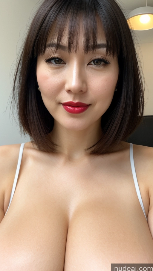 related ai porn images free for Woman One Huge Boobs Beautiful Lipstick Fairer Skin 30s Black Hair Close-up View Detailed Simple Bobcut Japanese Sundress