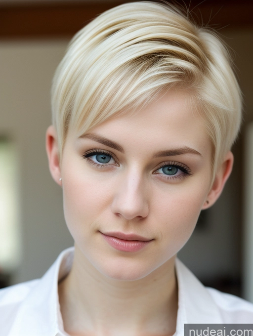 related ai porn images free for Woman Beautiful Fairer Skin 18 Blonde Pixie Russian Close-up View Shirt