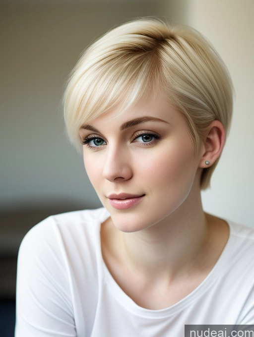 related ai porn images free for Woman Beautiful Fairer Skin 18 Blonde Pixie Russian Close-up View Shirt