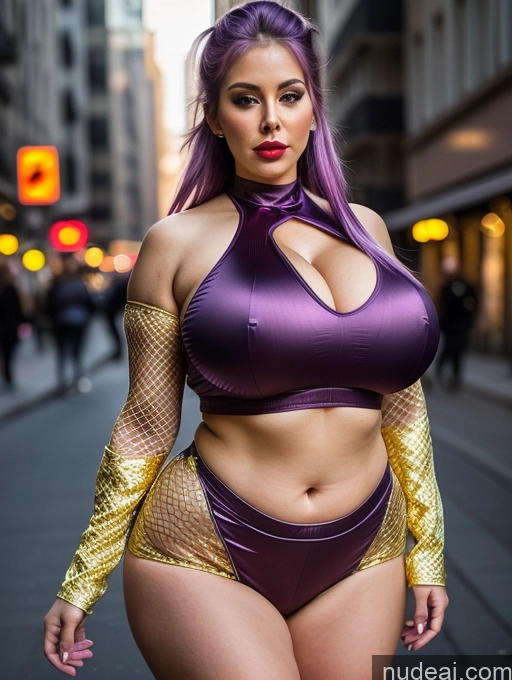 related ai porn images free for Milf Busty Huge Boobs Big Ass Big Hips 20s Purple Hair Pigtails Front View Bright Lighting Superhero Street Sci-fi Armor Gold Jewelry Mesh Pouting Lips