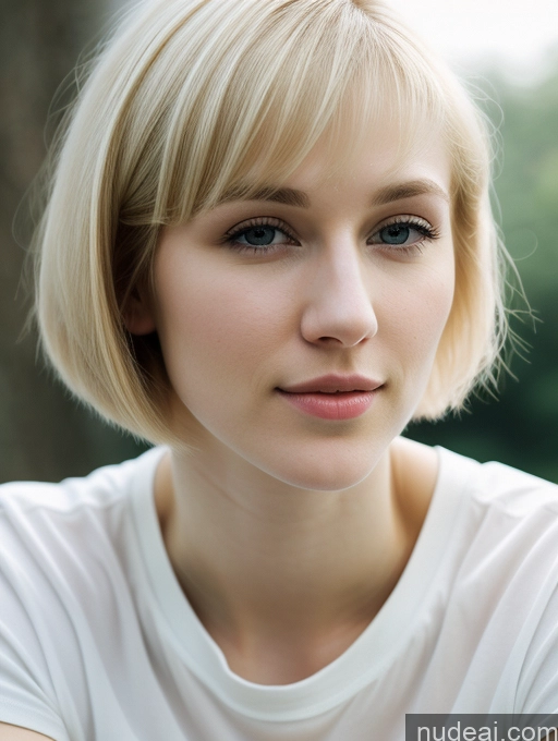 related ai porn images free for Woman 18 Beautiful Fairer Skin Short Hair Blonde Russian Close-up View Shirt