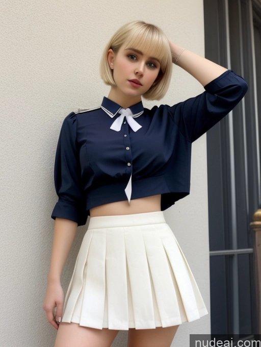 related ai porn images free for Beautiful Fairer Skin 18 Blonde Pixie Russian School Uniform, Cleavage Cutout, Clothing Cutout, Pleated Skirt, Thighhighs Small Tits Small Ass Skinny Crop Top Blouse Micro Skirt Tie