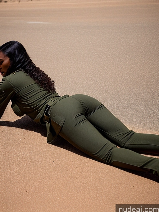 ai nude image of there is a woman laying on the sand with her legs crossed pics of Ethiopian Small Ass Long Legs Perfect Body Back View On Back 30s Military