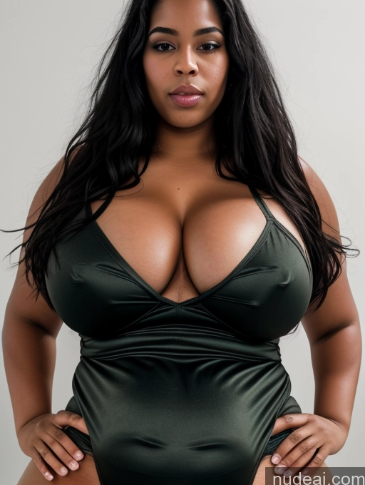 ai nude image of a close up of a woman in a green swimsuit posing for a picture pics of Big Ass Fat Thick Big Hips Pregnant 18 British Dark_Fantasy_Style Cleavage Detailed Long Hair Huge Boobs Spandex Guided Breast Grab