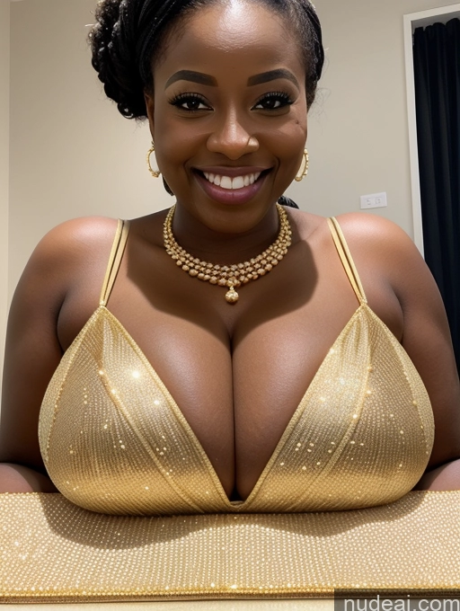 related ai porn images free for Busty Huge Boobs Happy Pearl Jewelry Jewelry Gold Jewelry Diamond Jewelry African 30s Dress Close-up View Cleavage