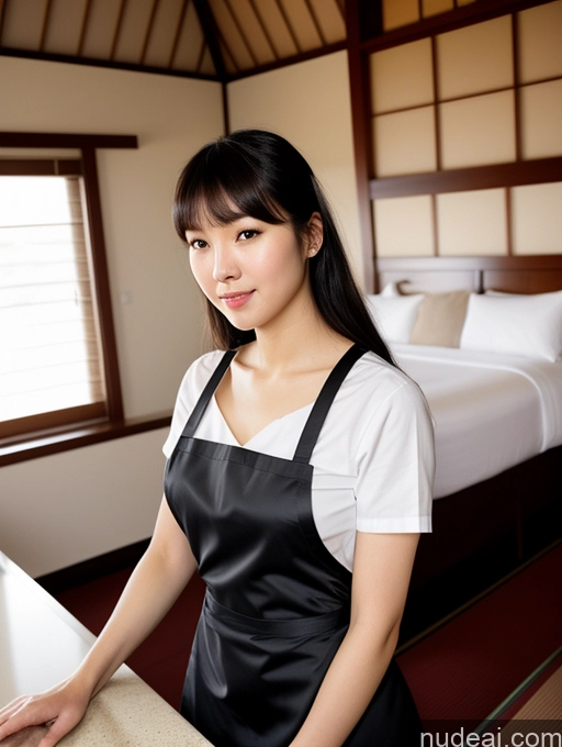 related ai porn images free for One Woman Busty 18 Sexy Face Front View Bedroom Fairer Skin Skinny Bangs Dress Maid Apron Black Hair Japanese