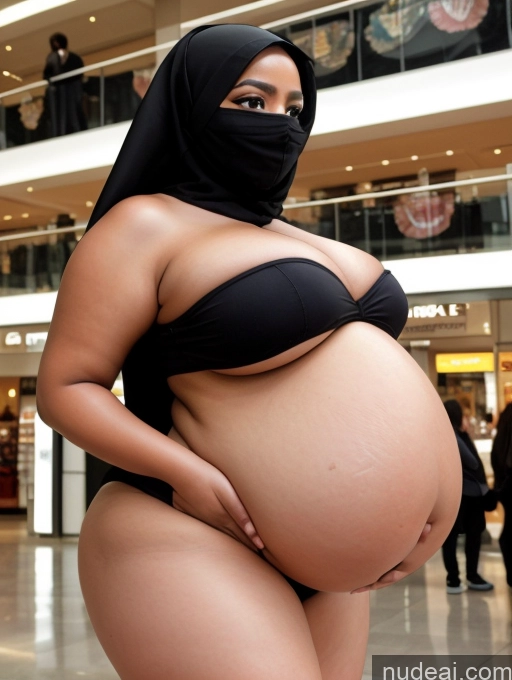 related ai porn images free for Busty Huge Boobs Big Ass Thick Chubby Big Hips Fat Pregnant Dark Skin 18 Black Mall Bright Lighting Detailed Niqab Dark_Fantasy_Style Side View Belly Inflation, Cuminflation, Overeating Blouse