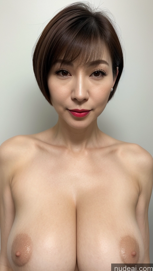 related ai porn images free for Woman One Beautiful Lipstick Fairer Skin Short Hair Close-up View Detailed Simple Huge Boobs Brunette 40s Korean